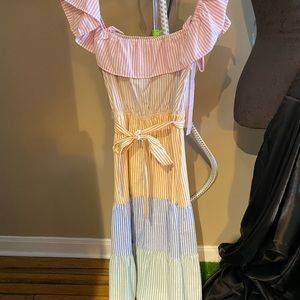 Off the shoulder maxi dress